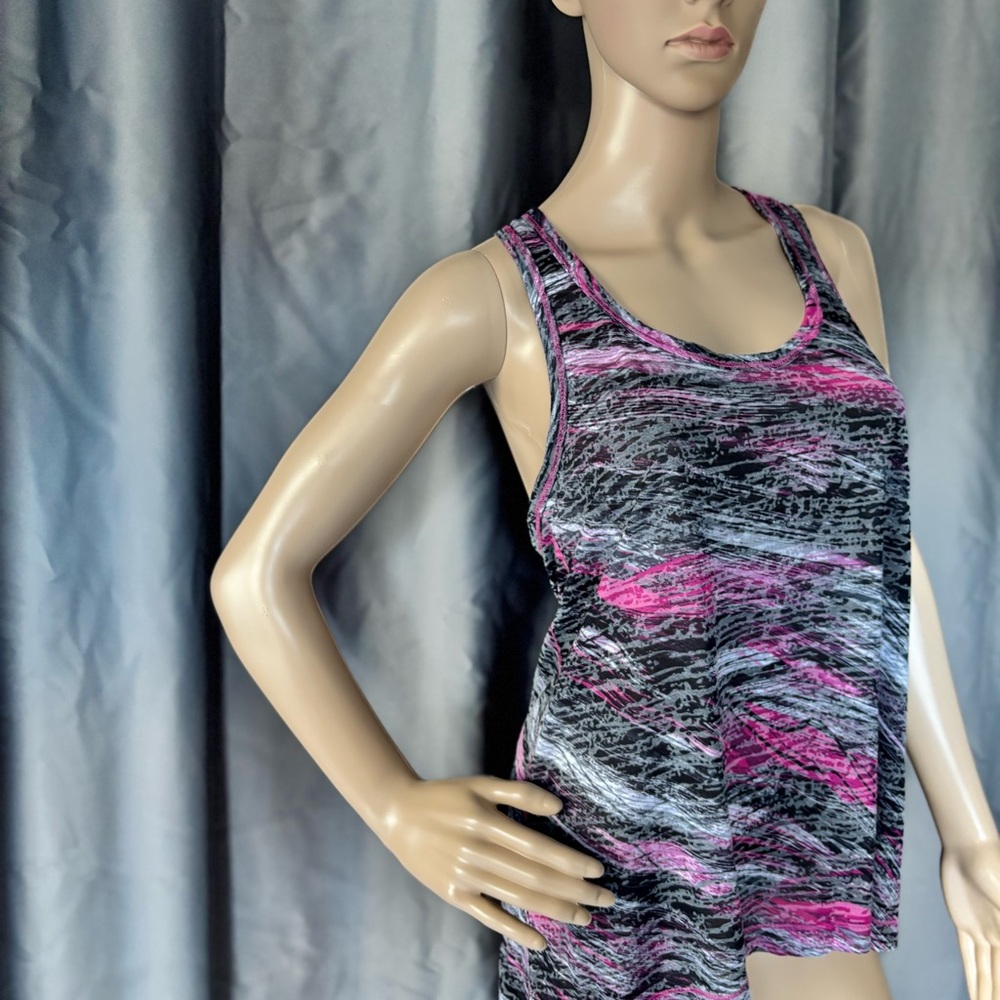Ideology Women's Active were Muscle Tee - Black and Pink